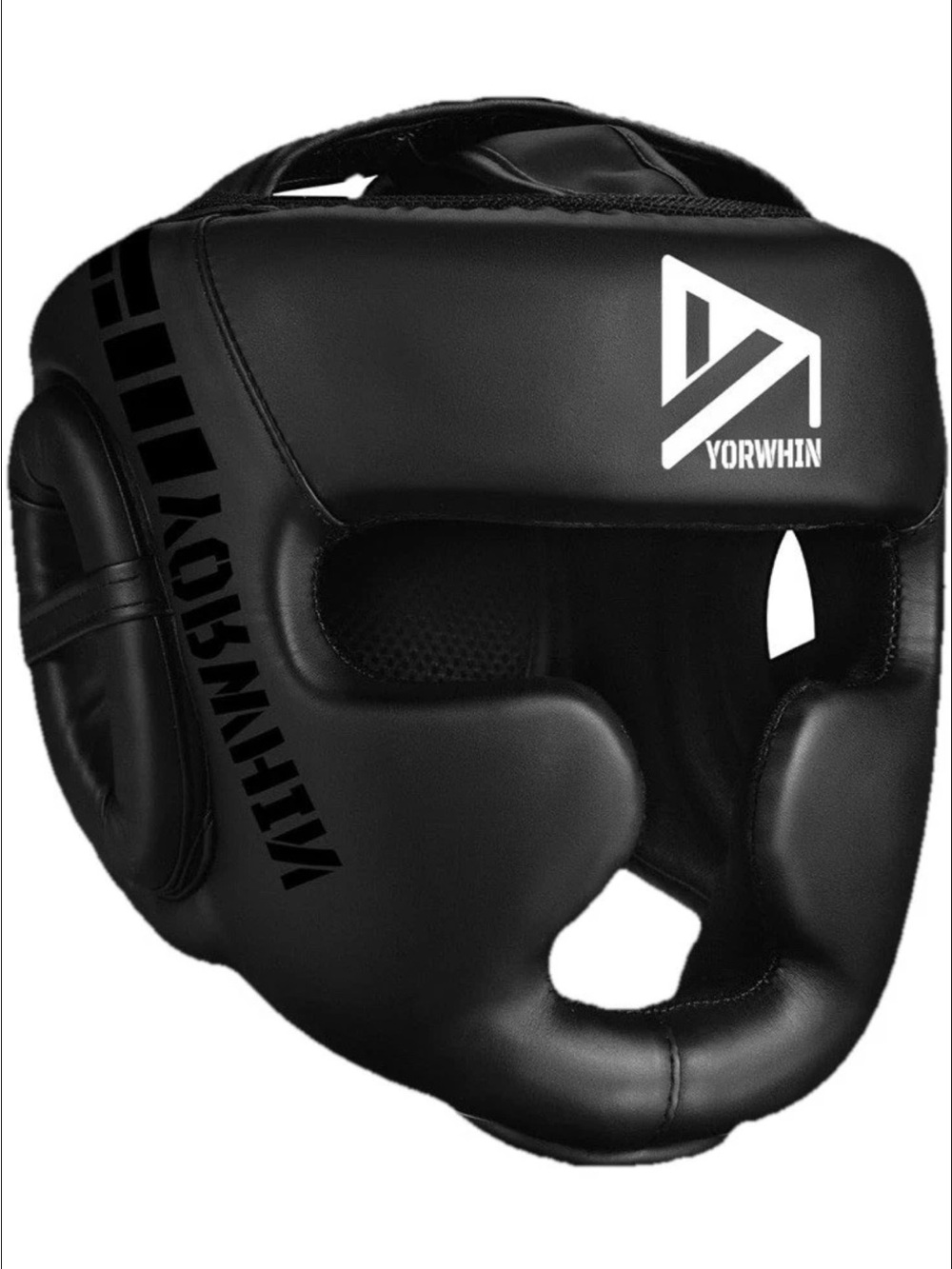 Yorwhin Black Full Face Boxing Gym Muay Thai Headgear Youth Kids Small NEW NWT